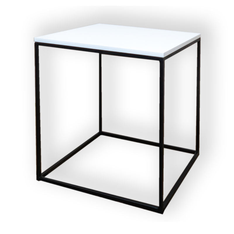 side table white top