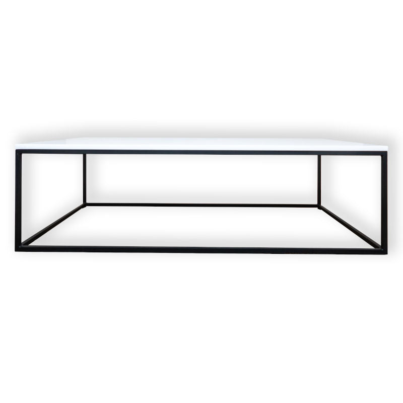 dining table white top front view