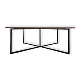 round coffee table side