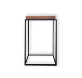 side table with tray top front view