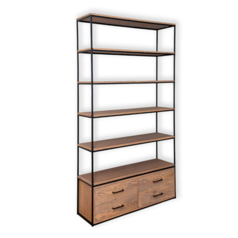 Bookshelf with 4 drawers