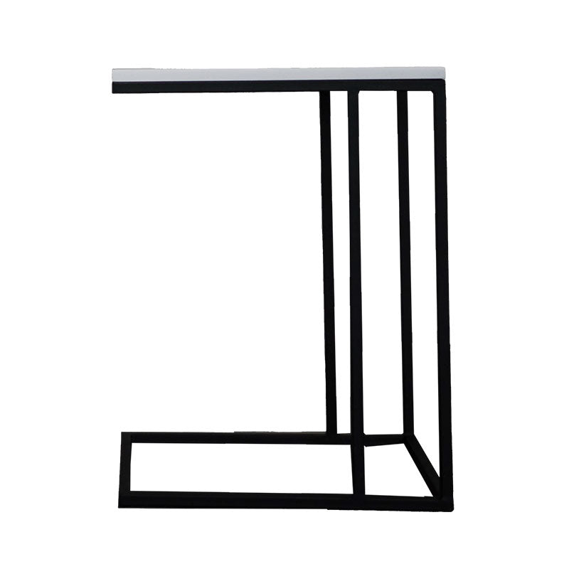 Side Table / Bedside Table white top