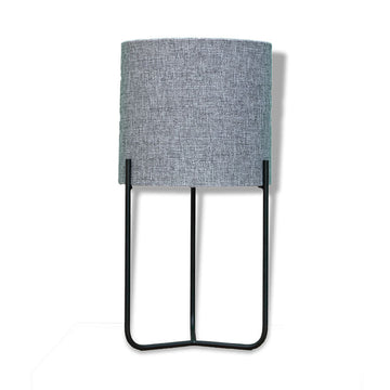 Round wire table lamp & shade