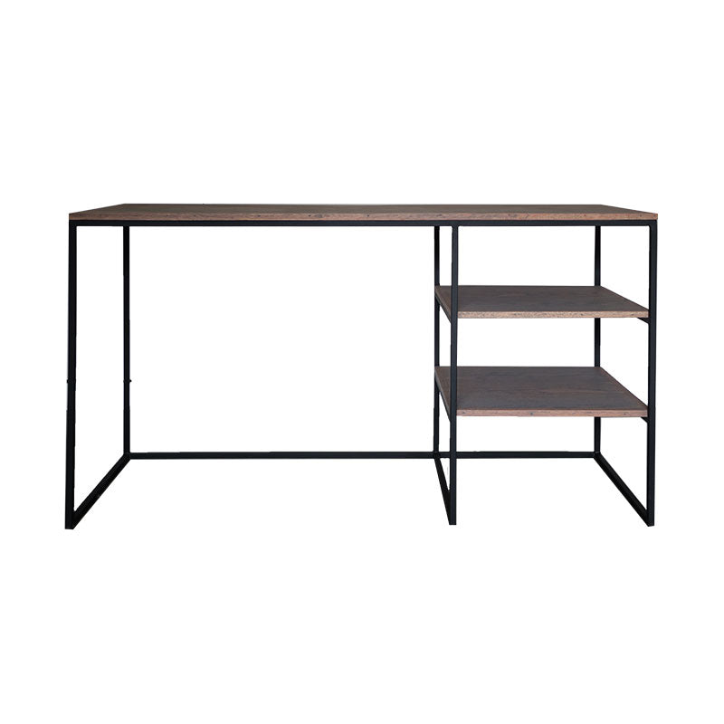 Desk with Shelves front view