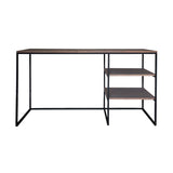 Desk with Shelves front view