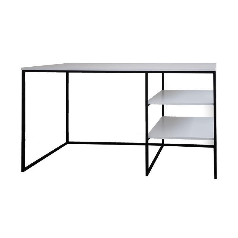 Desk with Shelves white top