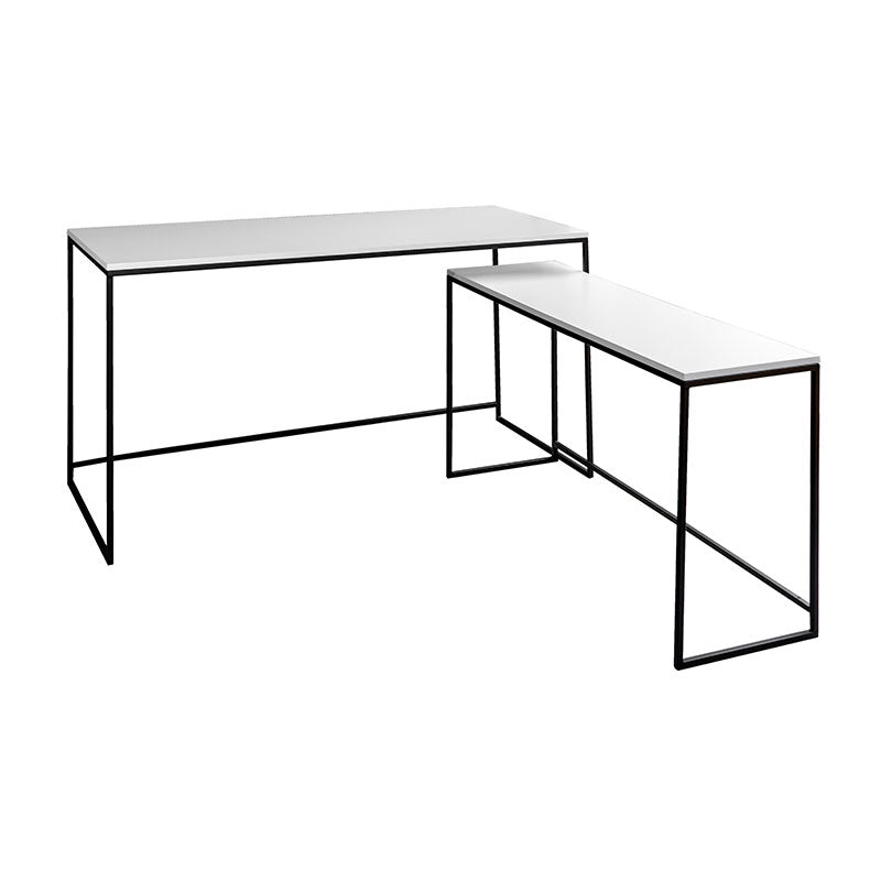 set of desk white top