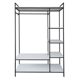 open closet front view