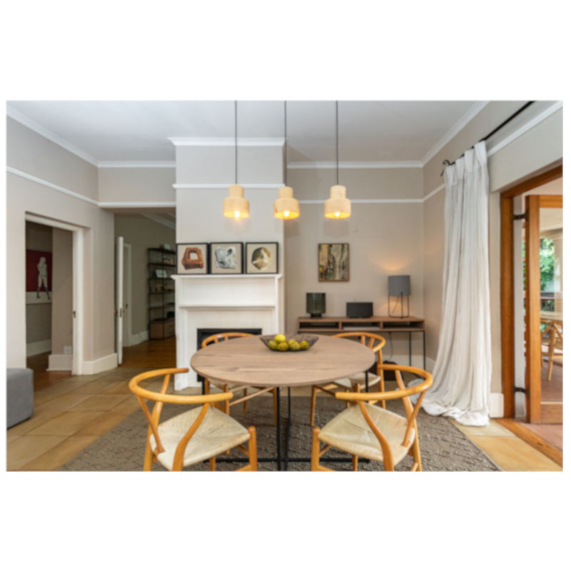 dining table in dining room