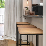 bar stool at kitchen