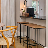 bar stool at kitchen back view